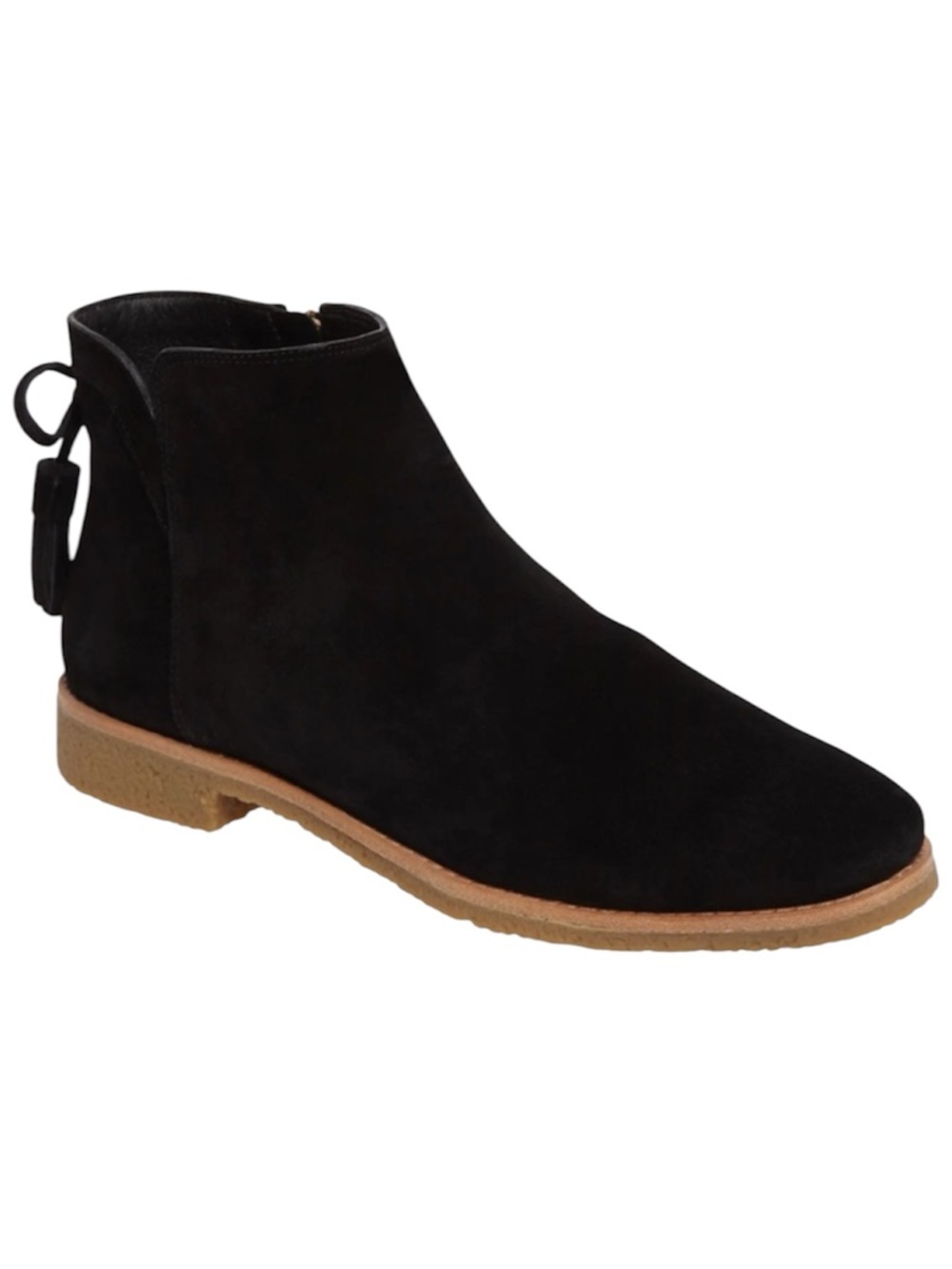 Kate Spade Belleville Too Suede Ankle Boots Booties w Tassel Women’s 6.5 Black
